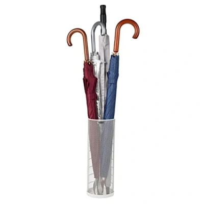 Image de Mind Reader UMBHWIRE WHT Mini Umbrella Stand Rack Holder, white
