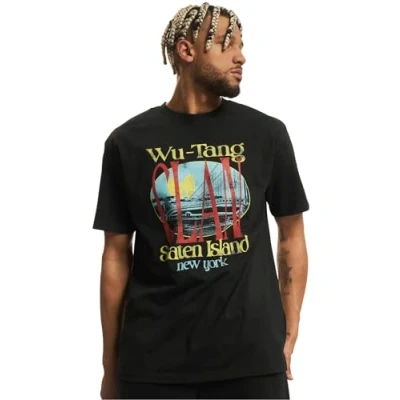 Image de Mister Tee WU TANG Staten Island Oversize Tshirt imprimé, Homme, Taille: XXL, Black