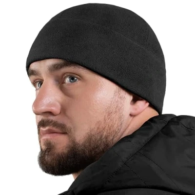 Image de M Tac Bonnet de montre en polaire tactique d&#039;hiver avec Slimtex, noir, Taille S