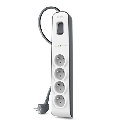 Image de Belkin Parafoudre 4 prises, 525 Joules, cordon 2 m Blanc