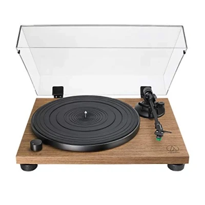 Image de Audio Technica LPW40WN Platine Vinyle Manuelle à Entraînement par Courroie Noyer
