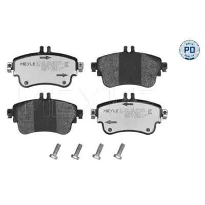 Image de MEYLE 025 253 2619/PD Jeu de plaquettes frein PD Quality Essieu avant préparé pour indicateur d&#039;usure avec tôle anti bruit