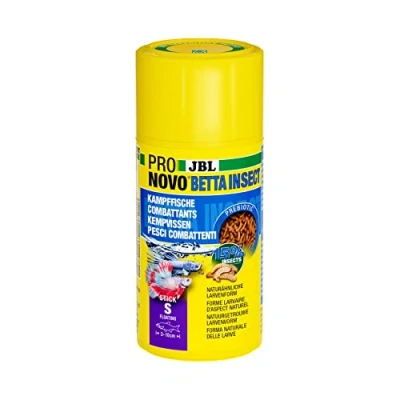 Image de JBL PRONOVO BETTA INSECT STICK, Aliment pour Poissons Combattants de 3 10 cm, Bâtonnets Alimentaires Poissons, Doseur à clic, taille S, 100 ml