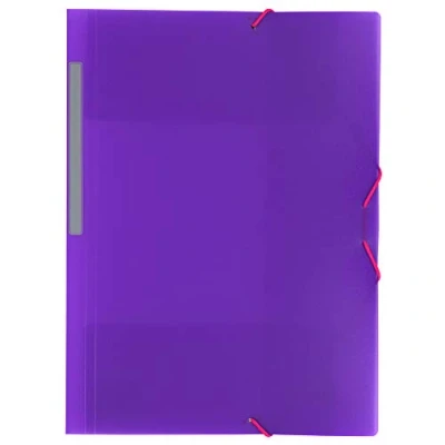 Image de Grafoplás 04801235 carpeta à élastiques 3 rabats et élastiques, couleur violet, taille A4