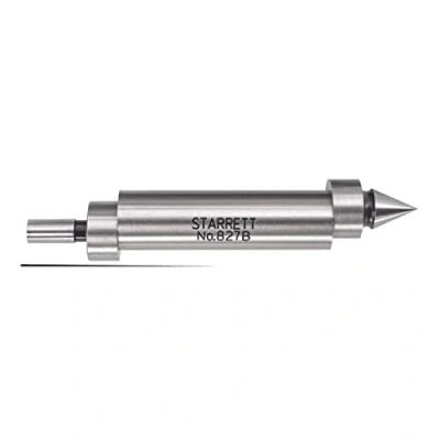 Image de Starrett 827B Détecteur de bord, double extrémité, avec contact pointu, diamètre du corps 1,3 cm, 0,5 cm