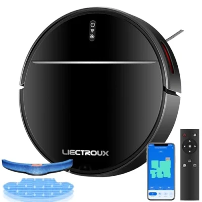 Image de LIECTROUX M7SPRO Robot aspirateur, avec vadrouille APP contrôle nettoyage à domicile balayage, navigation cartographique, 4000PA, 4400mAh