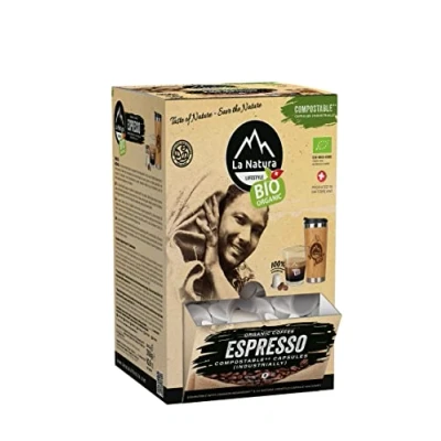 Image de La Natura Lifestyle Capsules de café Espresso Supebox BIO (100x Capsules)