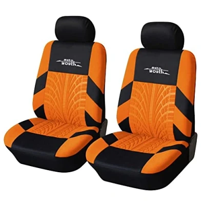 Image de AUTOYOUTH Paire de Housses siège Avant universelles pour Voiture, Camion, camionnette Orange