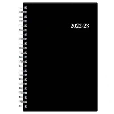 Image de Blue Sky Agenda scolaire hebdomadaire et mensuel 2022 2023, 12,7 x 20,3 cm, couverture flexible, reliure à spirales, entreprise (130611 A23)