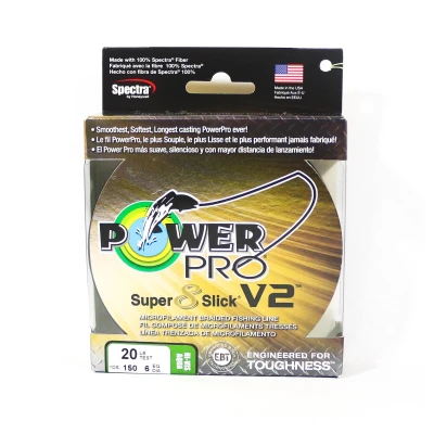 Image de Power Pro Super 8 Slick Version 2 Spectra Line 20lb par 150yds Aqua (8011)