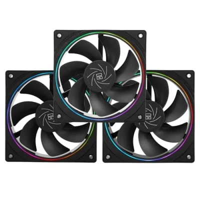 Image de Thermalright TL S12R X3 ventilateur de processeur, 120 mm, avec éclairage ARGB, refroidisseur processeur vitesse 1500 tr/min, PC PWM silencieux, noir