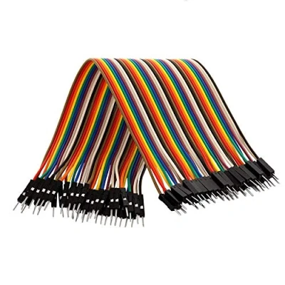 Image de AZDelivery Jumper Wire Cavalier Câble M2M pour Microcontrôleur Breadboard 3 en 1 Multicouleur Compatible avec Arduino et Raspberry Pi incluant Un E Book!