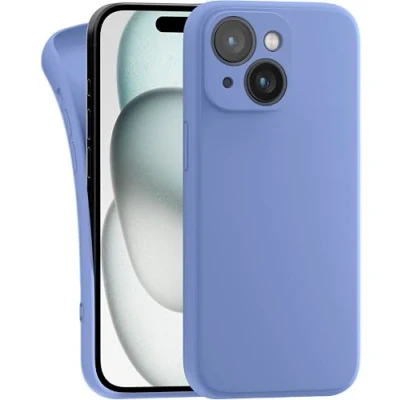 Image de MyGadget Coque Compatible avec Apple iPhone 15 Case TPU Souple &amp; Soft Cover Protection Extra Fine Légère Étui Coloré Anti Choc Bleu