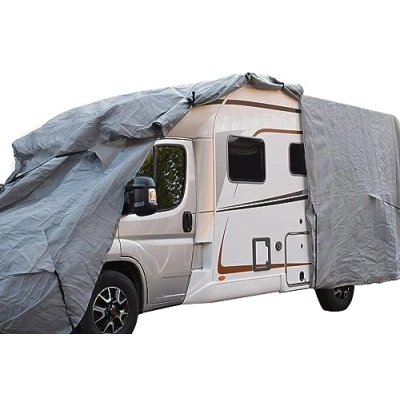 Image de GreenYard® Housse de Protection pour Camping Cars avec réflecteurs, bâche Couverture, Protection, Respirante Taille XL (870 x 235 275 cm)
