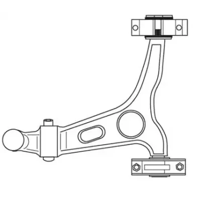Image de VAICO V51 0070 Bras de suspension Qualité originale avec rotule Essieu avant droit barre oscillant transversal
