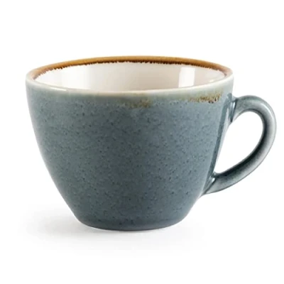 Image de Olympia Tasse couleur océan Kiln, Lot de 6 tasses à café cappuccino 230 ml (lot 6), en grès, Compatible avec les soucoupes : GP331, GP347, GP363, GP479, Peintes la main, GP346