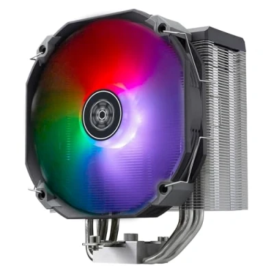 Image de SilverStone Technology Argon V140 ARGB ARV140 ARGB, Refroidisseur de processeur 140 mm à haute performance pour les dernières prises Intel et AMD, SST