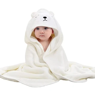 Image de demaxiyad Bain Bébé À Capuche Serviette Bebe, Extra Doux Absorbant, Cadeau Bebe Naissance, Sortie Personnalisée