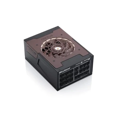 Image de Seasonic Prime TX 1600 Noctua Edition : Alimentation PC Ultra Silencieuse Modulaire 1600W avec Efficacité 80 Plus Titanium ATX 3.1 (Noir/Brun) câble d&#039;alimentation DE/EU