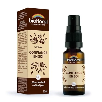 Image de BIOFLORAL Confiance en Soi BIO Intérieure Fleurs de Bach Authentiques Spray 20 ML
