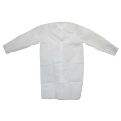 Image de Agradi Manteau à Usage Unique Non Tissé Blanc XL