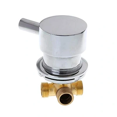 Image de AFUDER Mitigeur Cabine de douche mélangeur vanne mélange d&#039;eau froide chaude robinet sortie deux en un G1/2 &quot;pour la salle