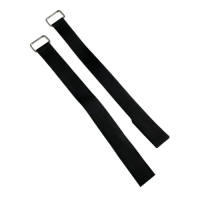 Image de Lot de 2 attaches câble réutilisables en métal robuste (3 cm x 70 cm)