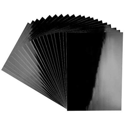 Image de Ideen mit Herz Lot de 20 feuilles carton brillant Format A4 200 g/m² Noir