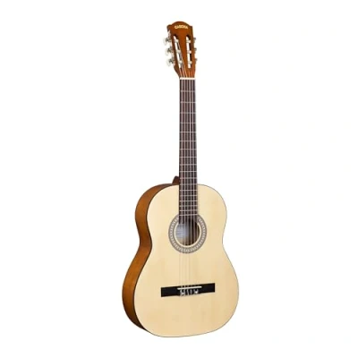 Image de CASCHA Student Series 4/4 guitare Classique acoustique avec sac rembourré, cordes en nylon et 3 médiators