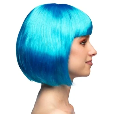 Image de Boland Perruque cabaret, mi longue, bob avec franges, cheveux synthétiques, coiffure, fête à thème, carnaval, soirée déguisée, costume