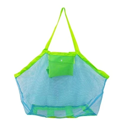 Image de Sac de Jouets Plage en Maille Filet Rangement Jouet pour le Transport et Serviettes Sable Loin 45 x 30 45cm
