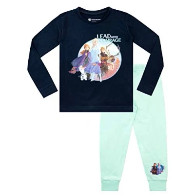 Image de Disney Ensemble De Pyjamas La Reine des Neiges Fille Frozen Bien Ajusté Multicolore 5 6 Ans