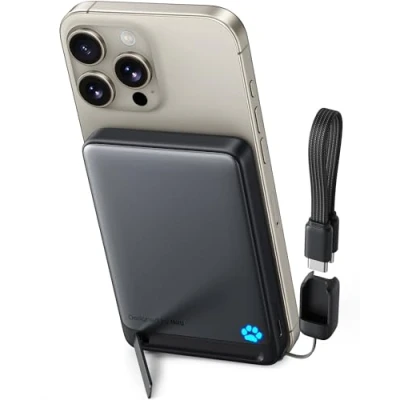 Image de INIU Qi2 Certificat 30W Batterie Externe, 10000mAh Power Bank, Charge Rapide Powerbank, Portable Mince USB C Input &amp; Output Compatible avec iPhone 16 15 14 13 12 Pro Max