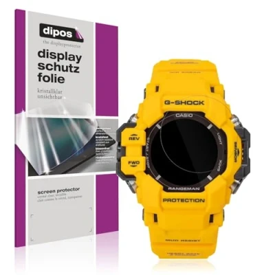 Image de dipos I 6x protection ecrán compatible avec Casio G Shock GPR H1000 Films de d&#039;écran transparent