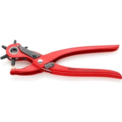 Image de Knipex Pince emporte pièces revolver revêtement poudre, rouge 220 mm 90 70