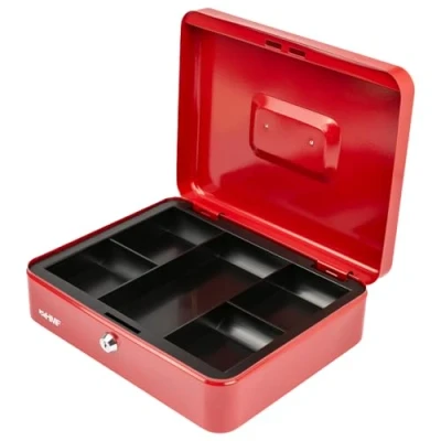 Image de HMF 10130 03 Caisse à Monnaie 30 x 24 9 cm, rouge