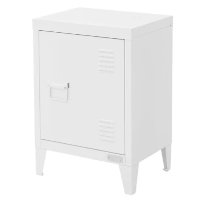 Image de Armoire de Classement ML Design 40x30x57,5 cm Blanc en Acier à Porte Unique