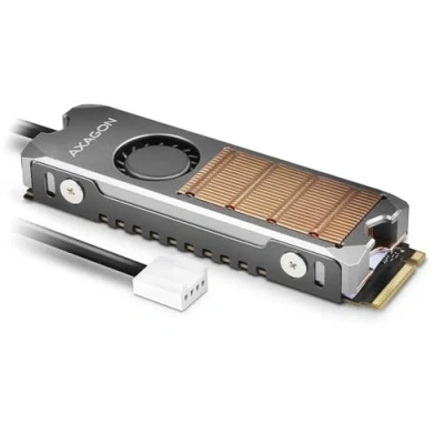 Image de AXAGON CLR M2FAN système de Refroidissement d’Ordinateur Disque électronique Dissipateur Thermique/Radiateur Gris 1