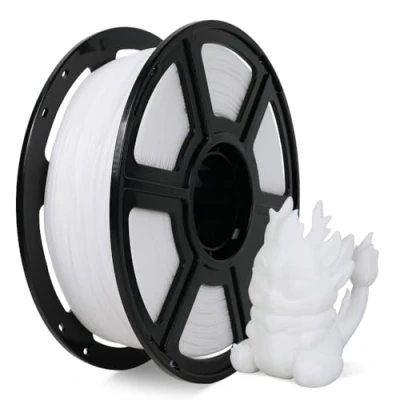 Image de FLASHFORGE Filament PLA haute vitesse 1.75mm, imprimez jusqu&#039;à 8x plus vite, 30 500mm/s Impression vitesse, le HS excelle à des vitesses élevées pour une efficacité optimale (Blanc)
