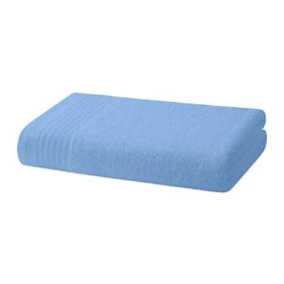 Image de Degrees home Grand Ensemble de Serviettes Douche Bain 1 Grande Serviette 100% Coton 480 g/m2 95x140 cm Bleu Ciel