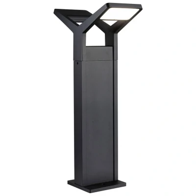 Image de Paulmann Borne lumineuse LED Juntea, anthracite, détecteur, à 2 lampes.