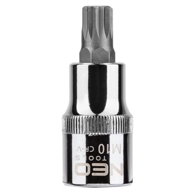 Image de NEO TOOLS 08 733 Clé à douille 1/2 M10 Acier chrome vanadium, d&#039;outil Spline