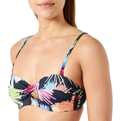 Image de Firefly Maggy Bikini, Bleu Marine/Fleur, 42/B Femme