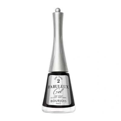 Image de vernis à ongles Bourjois Fabuleux gel, 10, Top Coat, effet texture Jellygloss et fini brillant longue durée, formule vegan, résultats professionnels la maison, 9 ml