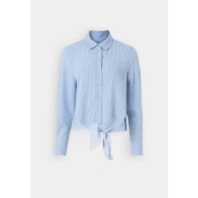 Image de ONLY Onllecey Chemisier, Femme, Taille: XS, Cloud dancer/medium blue