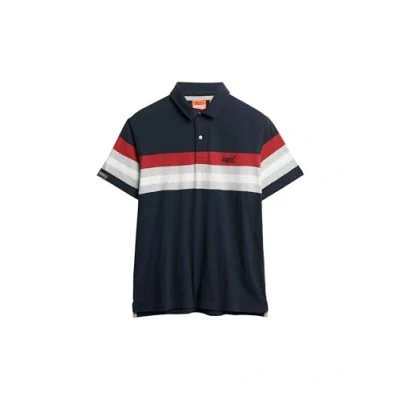 Image de Polo Superdry Lightweight stripe jersey 100% Coton Manches courtes Confortable et léger