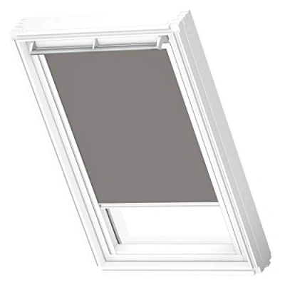 Image de VELUX Original Store Occultant, Cadre Blanc, MK06, Gris