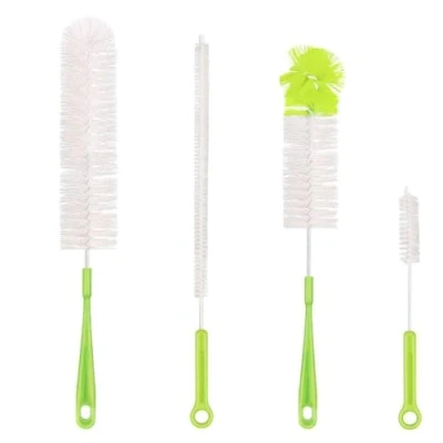Image de Qisan 4 Pcs Brosse De Nettoyage Bouteille Set Multifonctionnel Brosses Longue À D&#039;eau Nettoyant Bouteilles