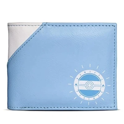 Image de Pokémon MW114884POK Portefeuille à deux volets Motif écureuil bleu/blanc, Taille unique