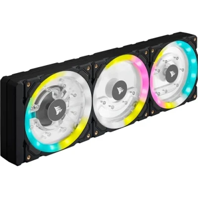 Image de Corsair Hydro X Series XD7 RGB Combinaison Pompe/Réservoir (Système de Plaque Distribution 360 mm, Pompe D5 PWM, Réservoir 140 ml, 36 LED paramétrables Individuellement) Noir
